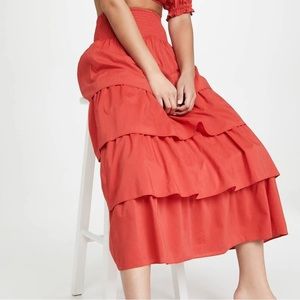 Who Wore What Paloma Skirt in white NWT